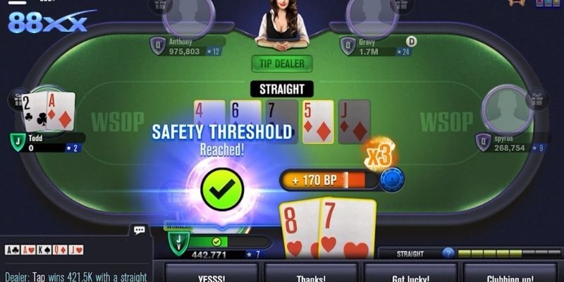 Xác định nhà vô địch ván bài poker cực nhanh